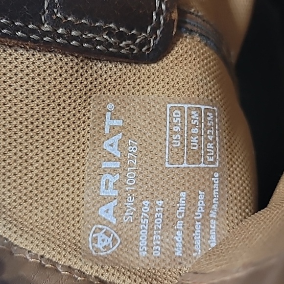 Ariat Mens Western Cowboy Boots Size 9.5 D Brown - Picture 5 of 11